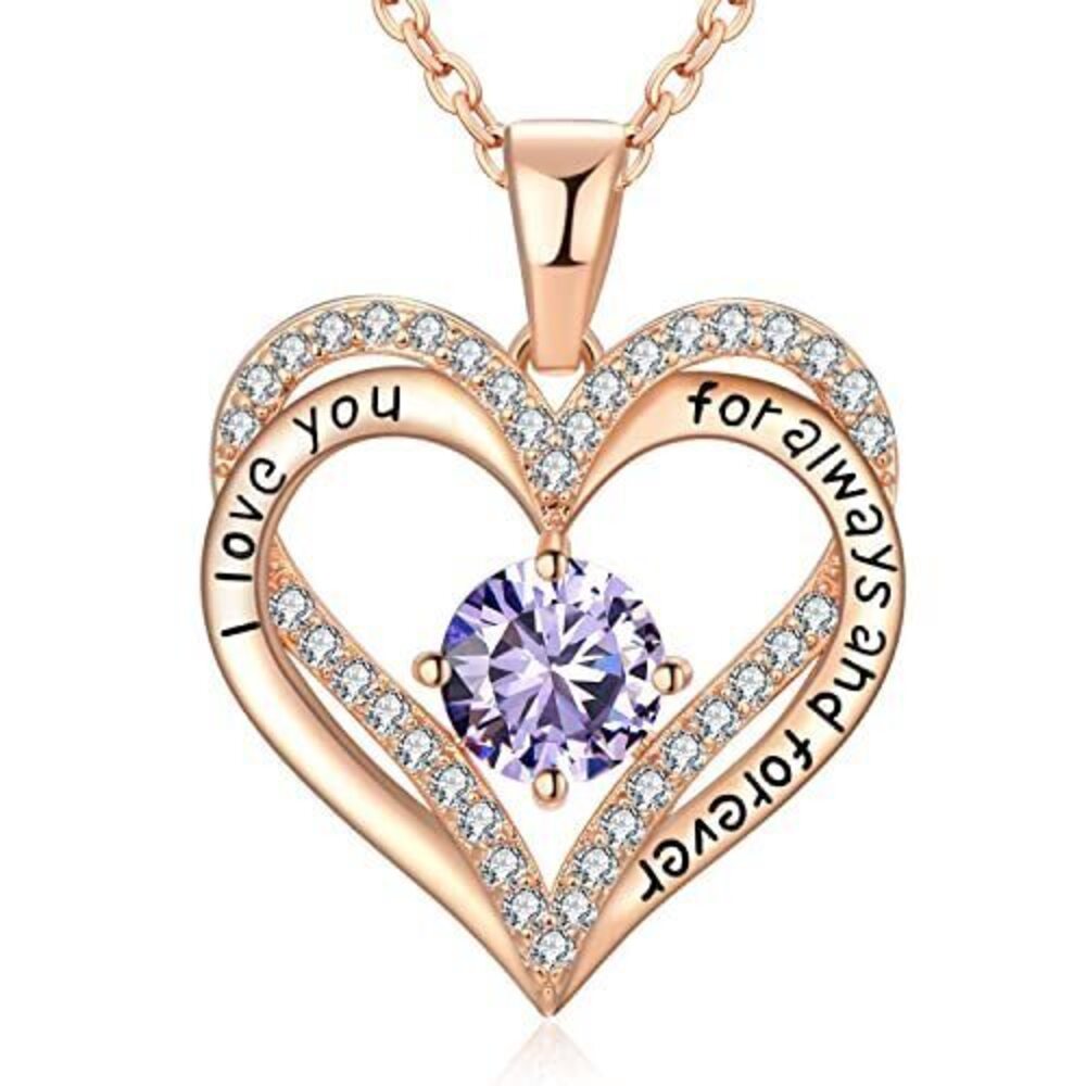 8632 18K Rose Gold Necklaces 925 Sterling Silver Gifts for Mothers Day